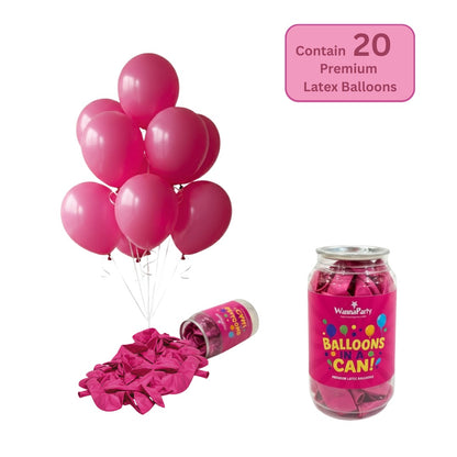Hot Pink Latex/Rubber Balloons - 10 inches - 20PC