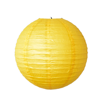 Yellow Round Paper Lantern - 10 Inches - 1PC